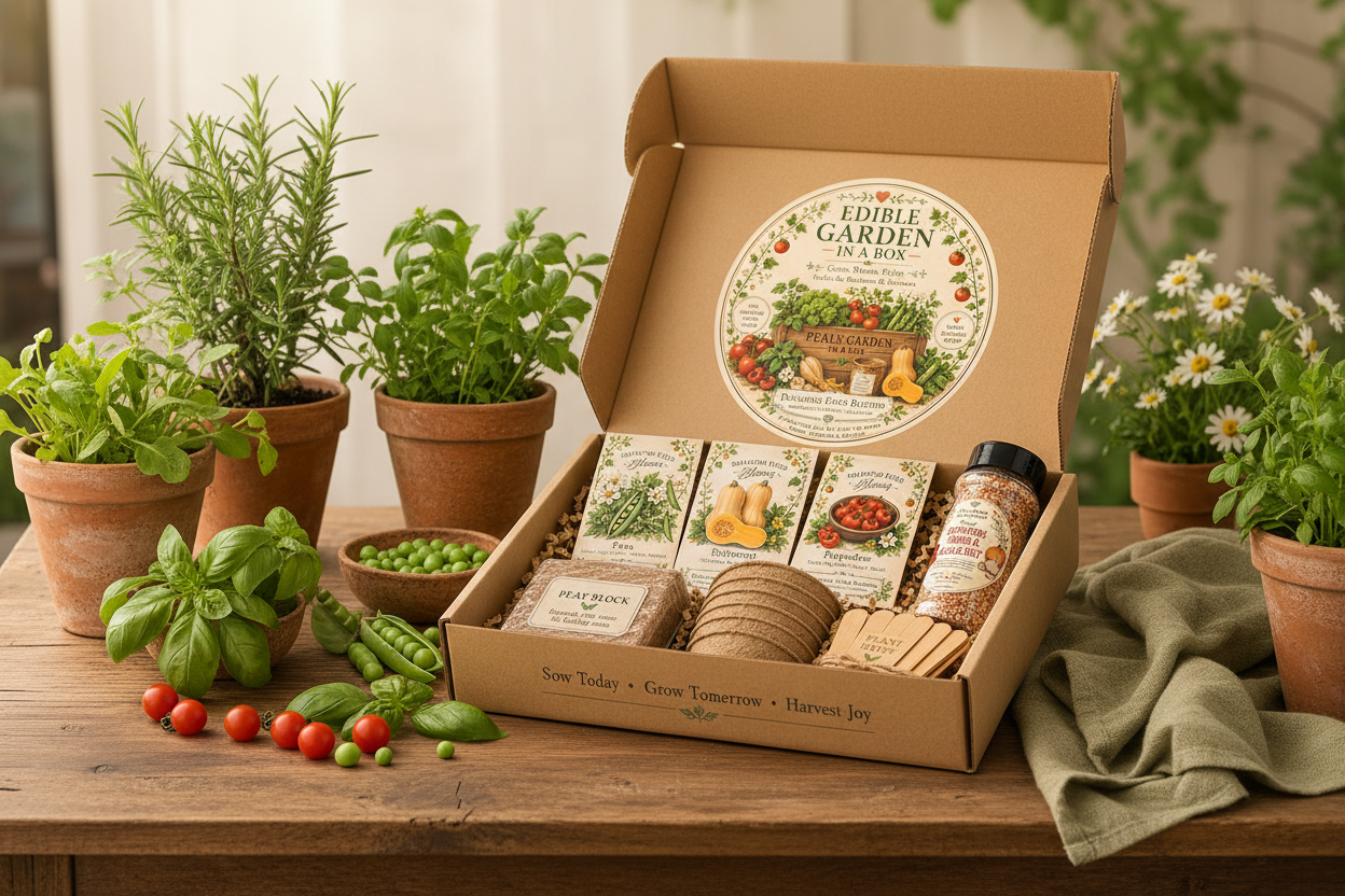 Diamond Field Blooms 'Edible Garden in a Box' | perfect for Gifting a vegetable or herb gardener