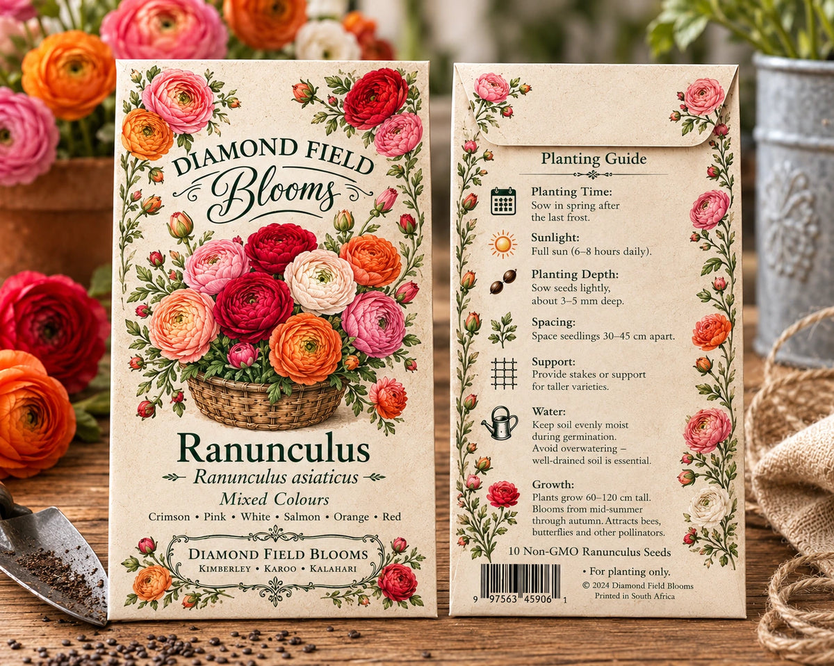 Ranunculus Seeds – Mixed Colours