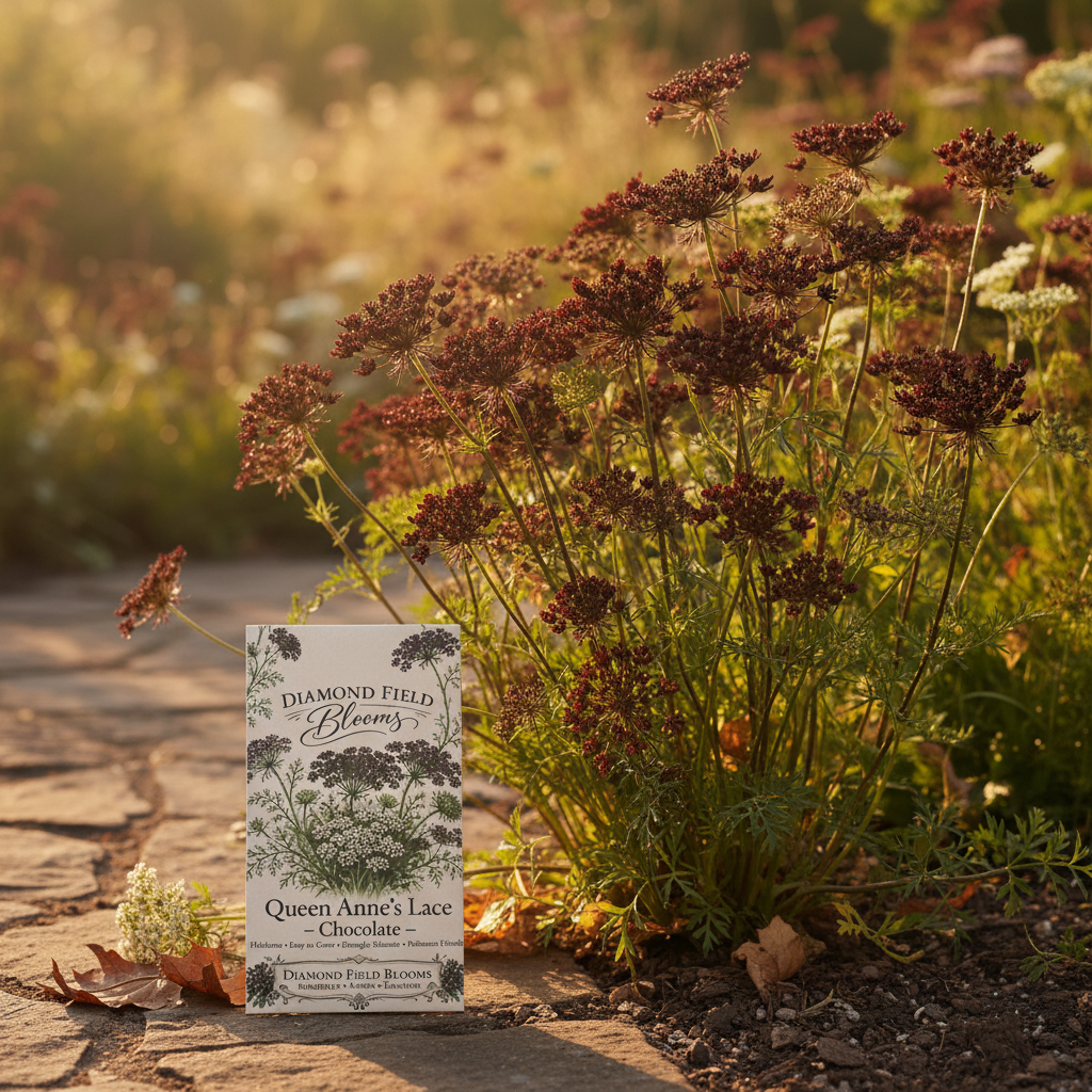 Chocolate Queen Anne's Lace — With Diamond Field Blooms Seed Packet
