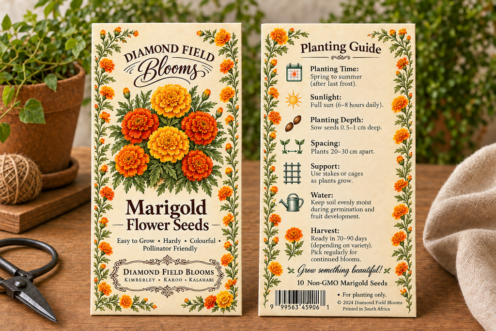 Marigold Seed Packet Product Photo