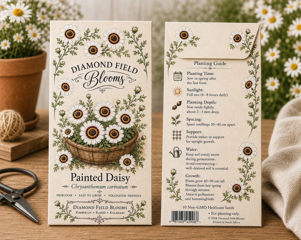 Painted daisy seeds mixed colours packet — Diamond Field Blooms