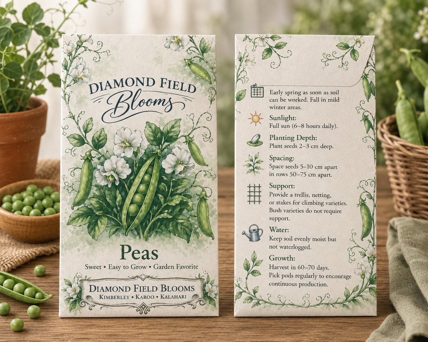 Garden pea seeds
