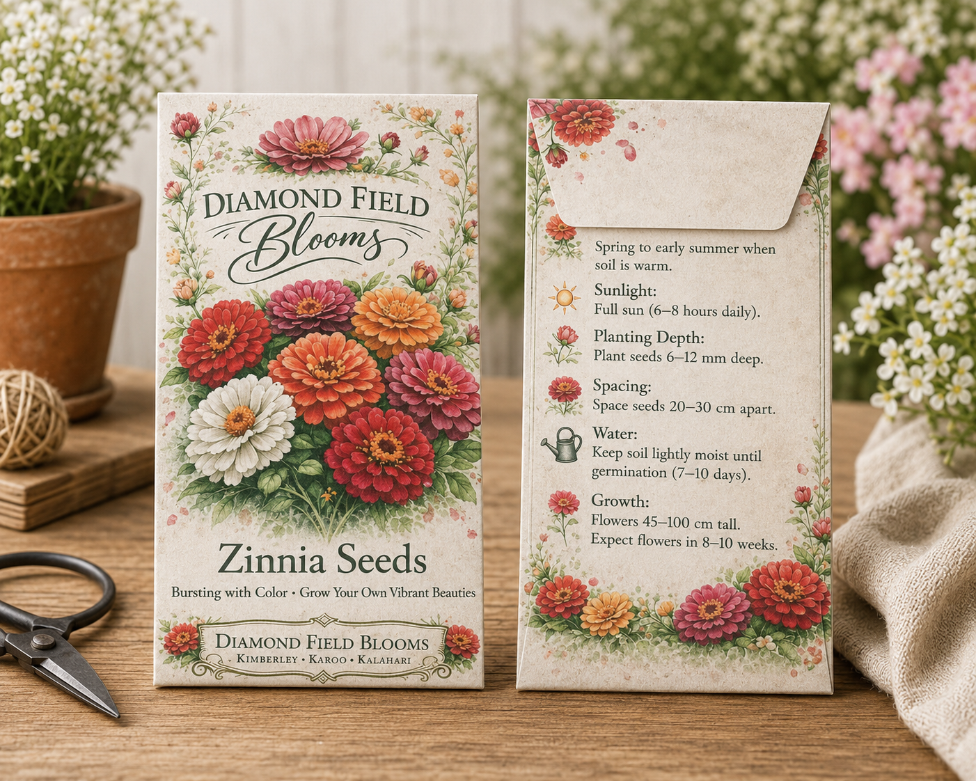 Variety Zinnia seeds