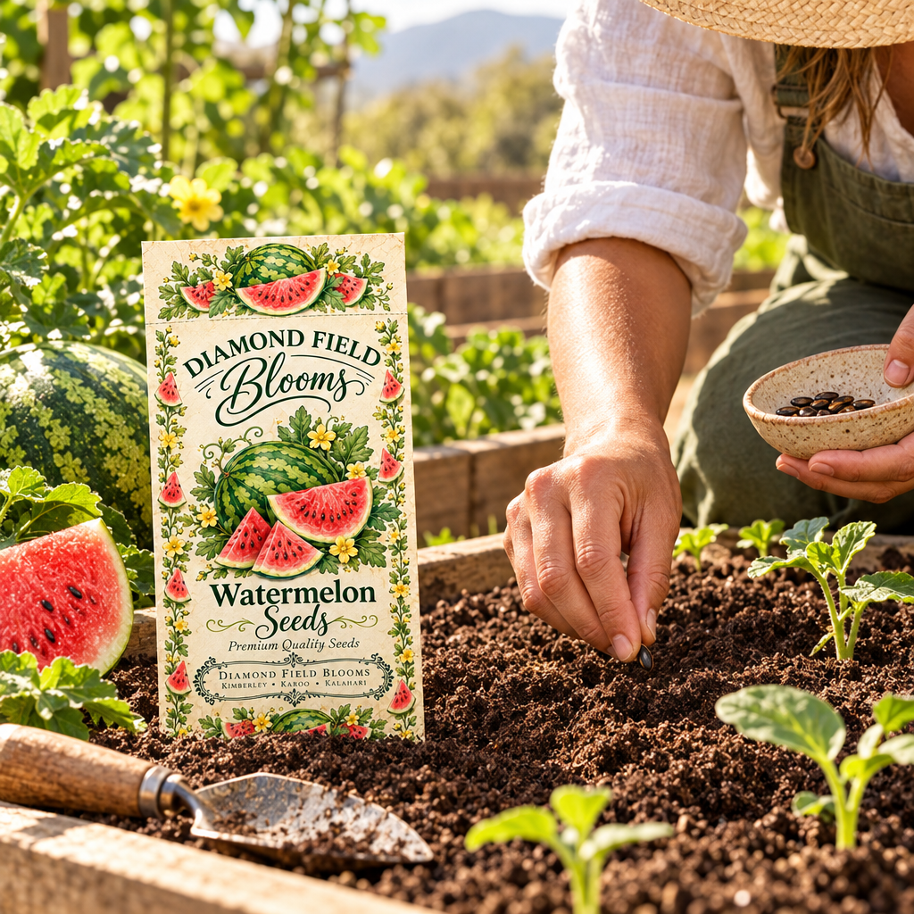 Watermelon Seeds planting lifestyle photo